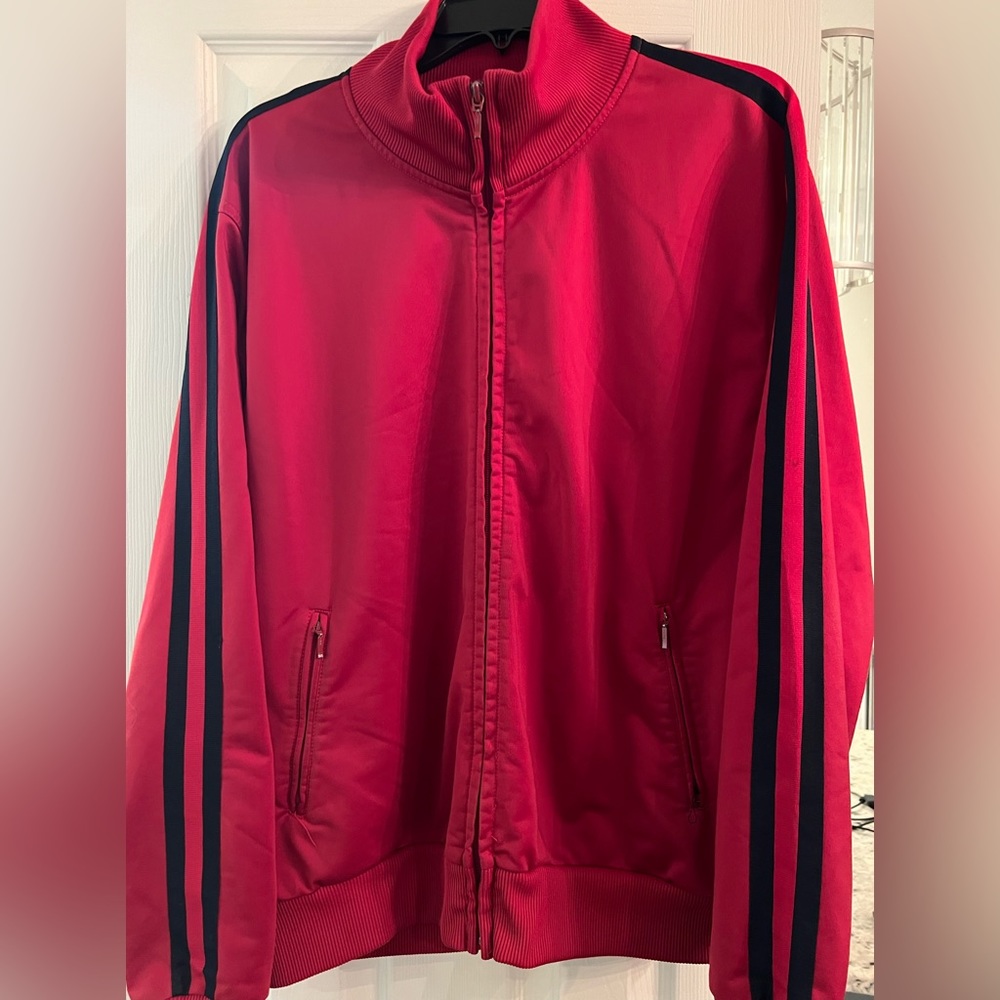 Vintage Red Zip Closure Jacket SZ L